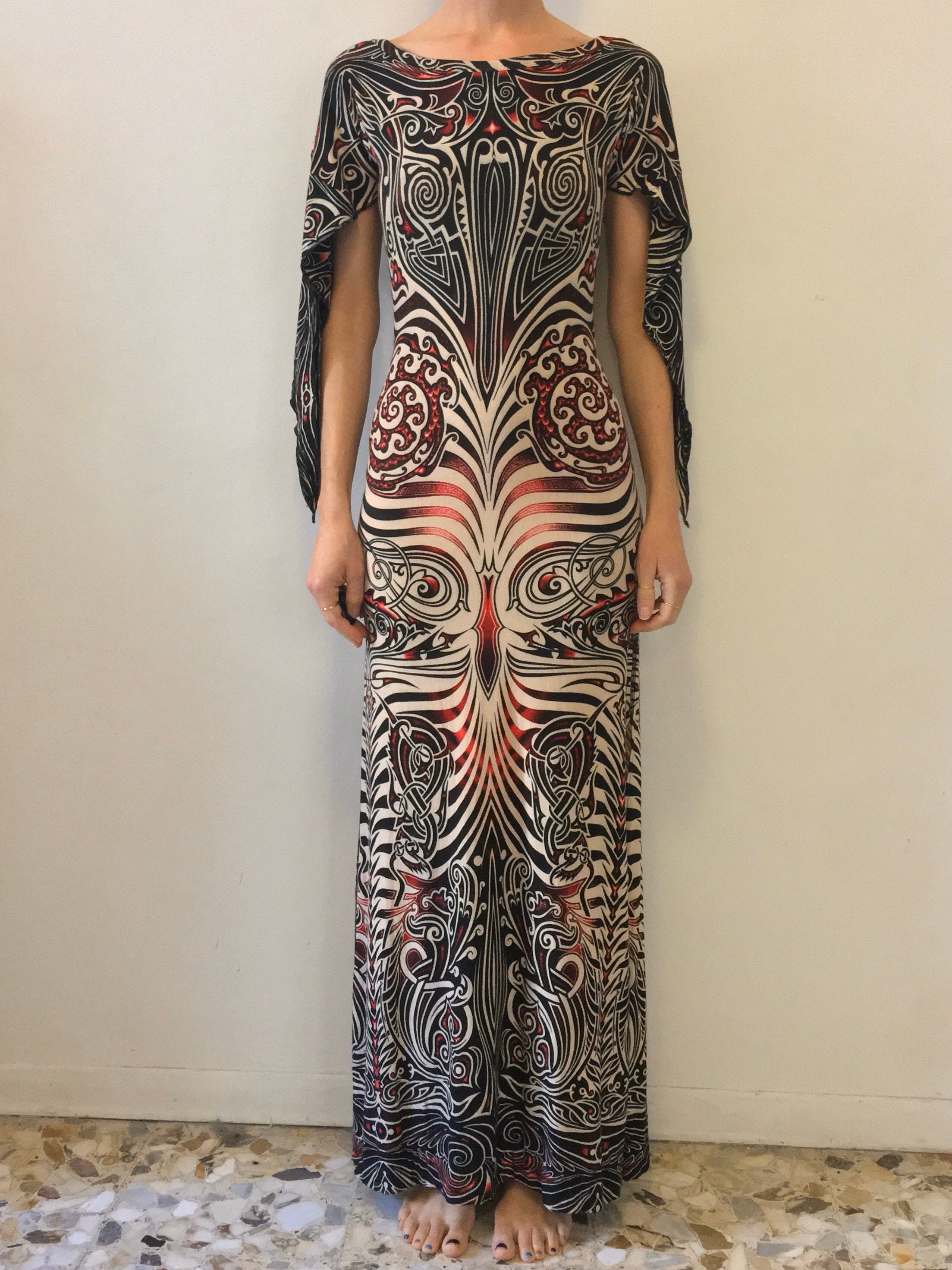 Gaultier Tribal Tattoo Dress Cyberbaba