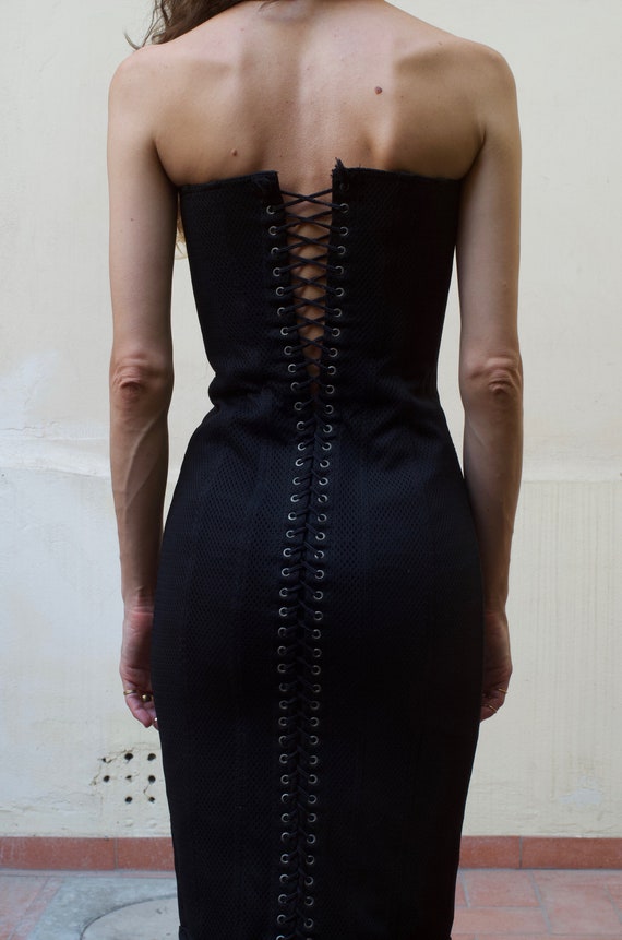 90s Jean Paul Gaultier lace up back sexy corset s… - image 5