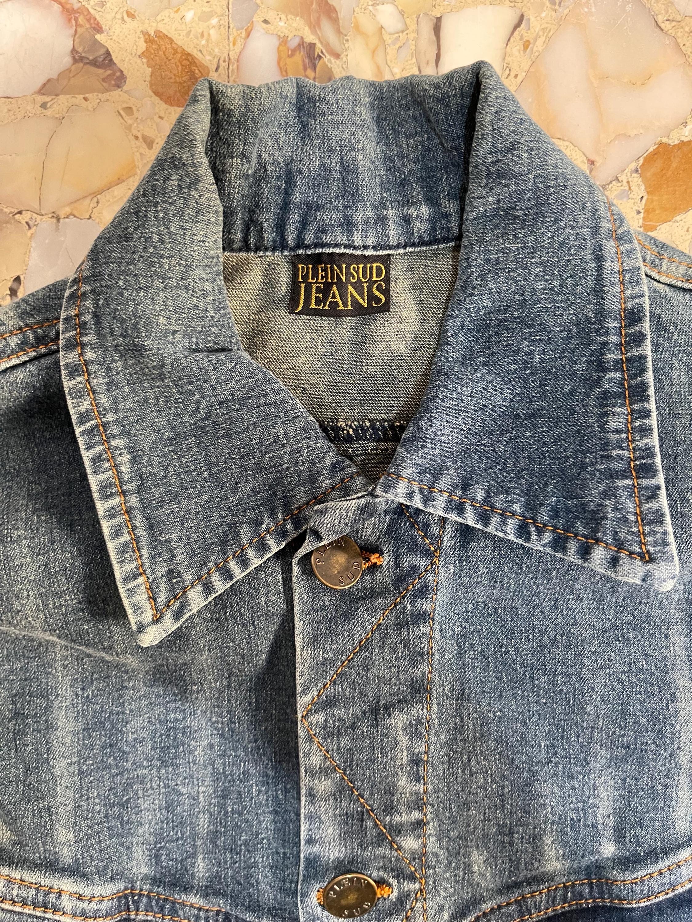 Y2K Plein Sud Stretch Denim Striped Vintage Fitted Jean