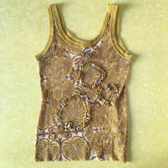 90s Jean Paul Gaultier Floral Tattoo Tribal Sheer Mesh Club