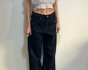 Y2K Levis Engineered Jeans Twisted Seams Barrel Leg With Buckle