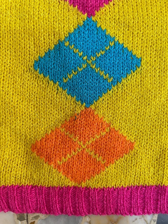 【GIANNI VERSACE】1990s ArgylePattern Knit GIANNI VERSACE】1990s ArgylePattern Knit GIANNI VERSACE】1990s