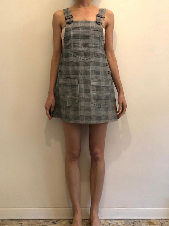 slim fit dress slacks Dress: Cotton Bib Overall Dress main image 0
