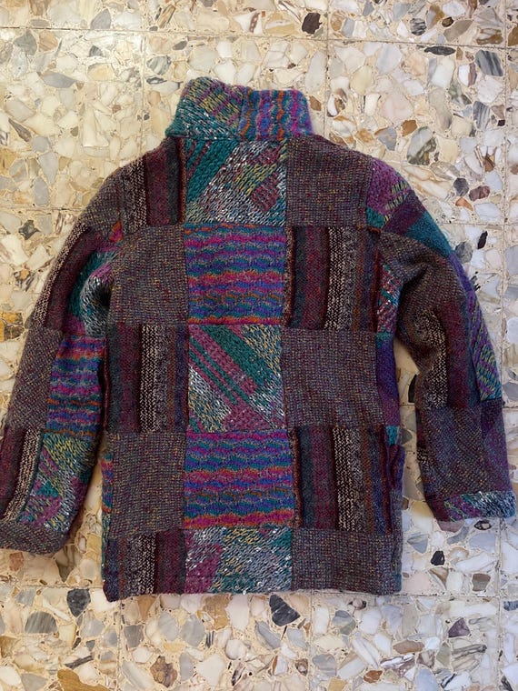 90s Missoni Patchwork Reversible Bomber Jacket Mu… - image 10