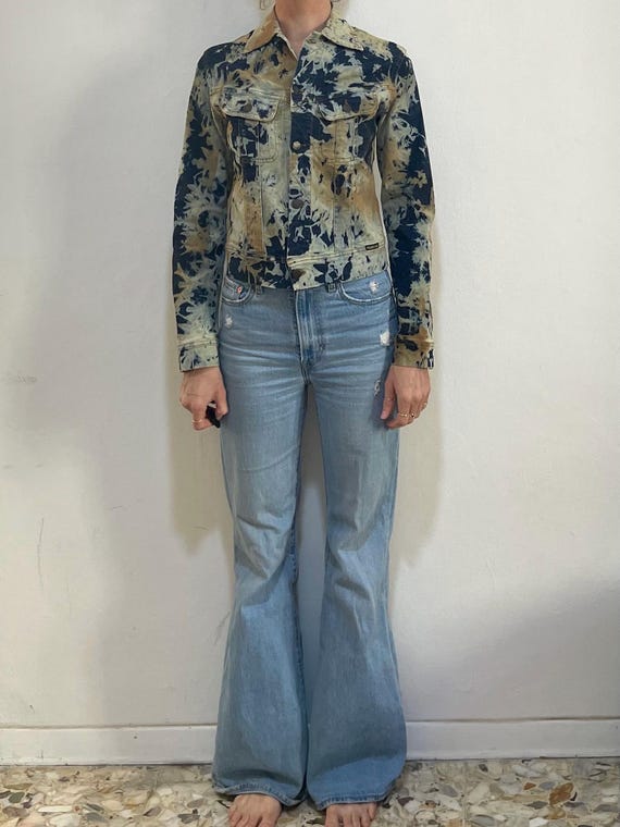 Y2K Plein Sud Stretch Denim Raw Fringe Vintage Cropped Jean