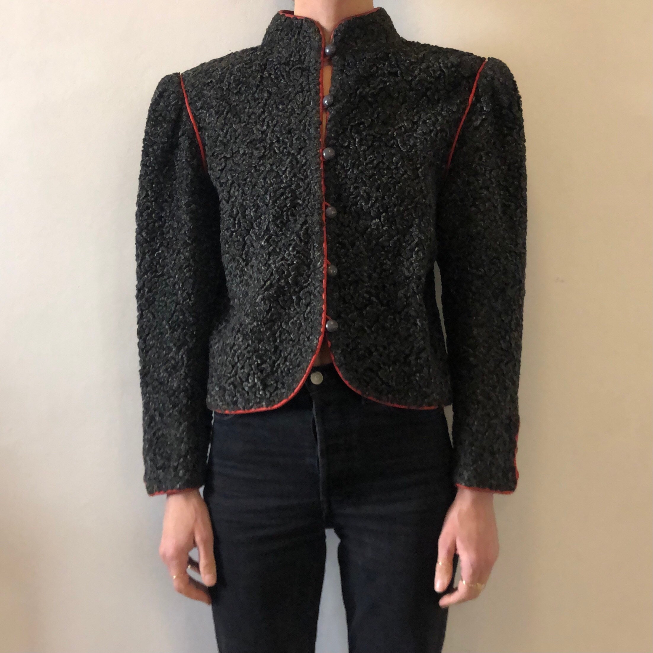 07AW】YSL Rive Gauche patent leather JKT