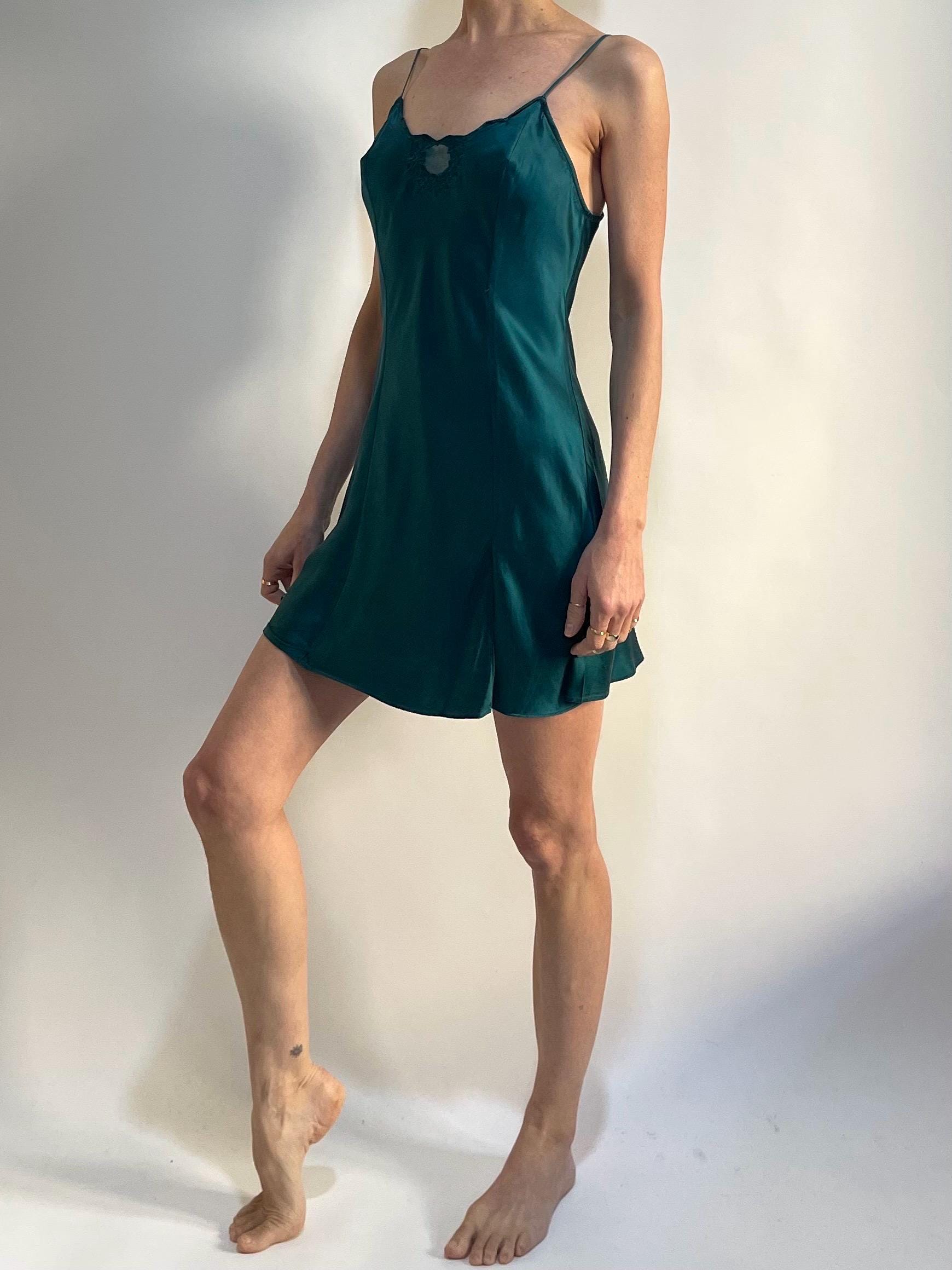 Green Victorias Secret Slip Dress - Etsy