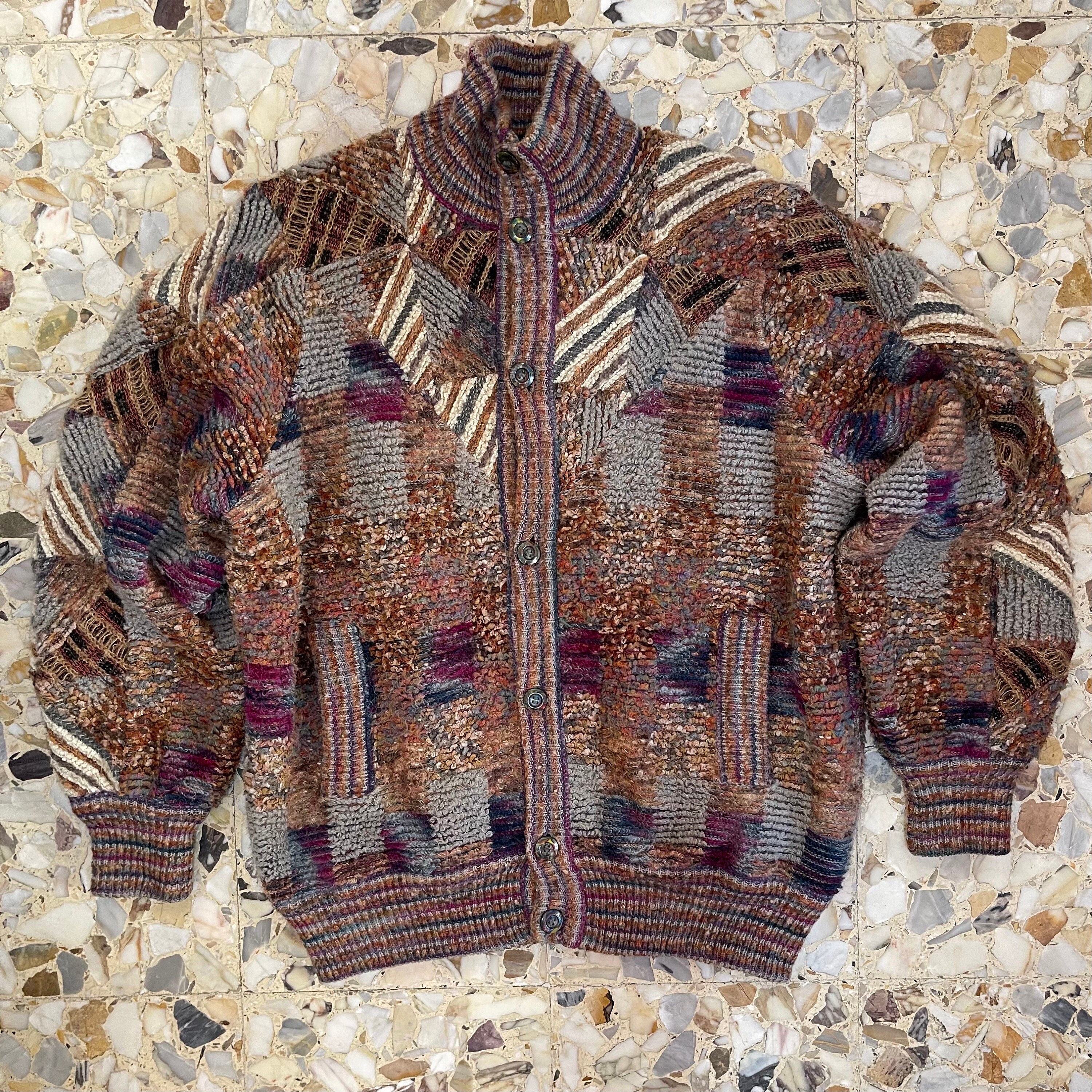 90s MISSONI PUFFER JACKET DOWN BOMBER OLD MONEY coat LUXARY
