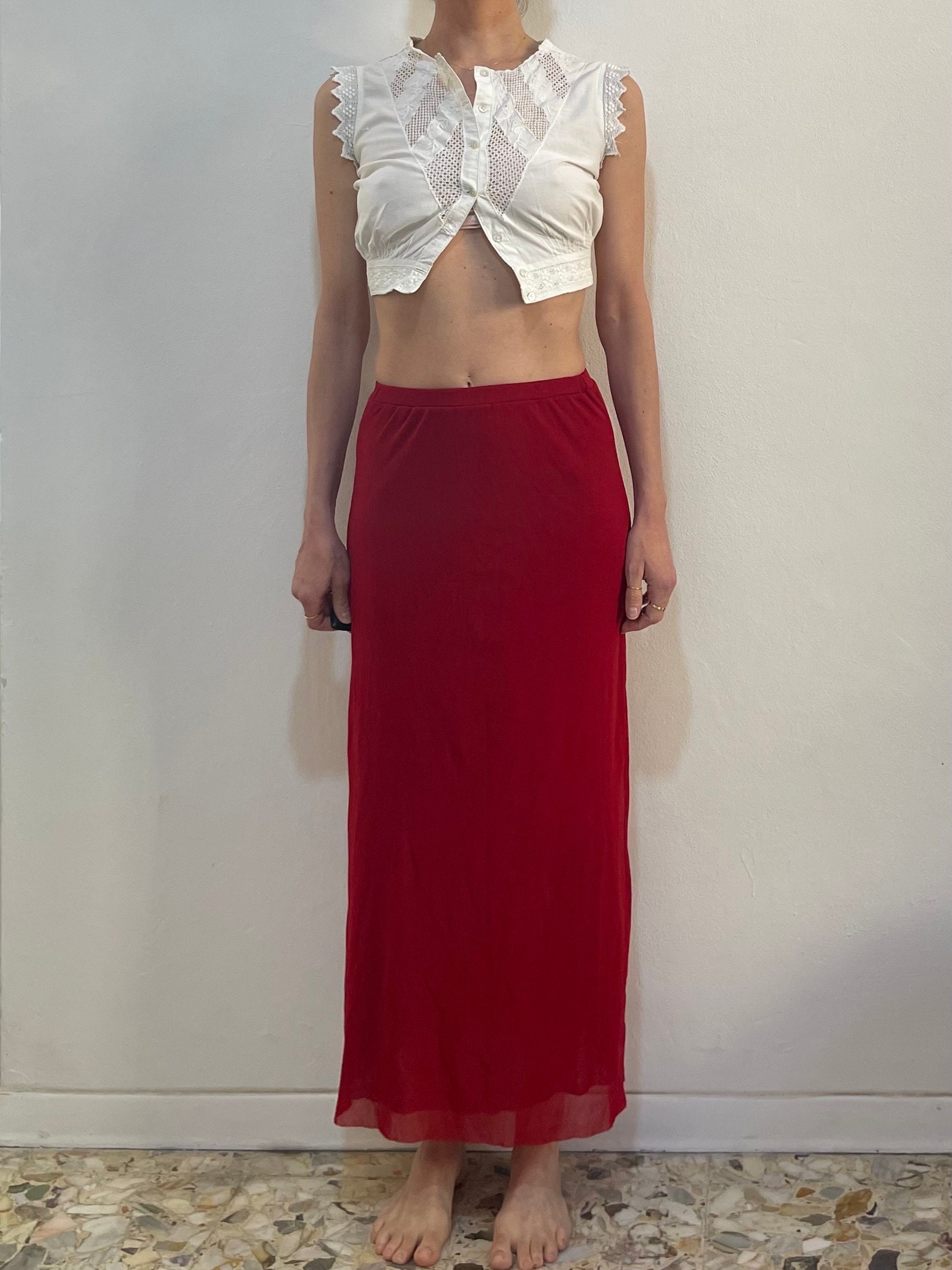 Gaultier Mesh Skirt - Etsy