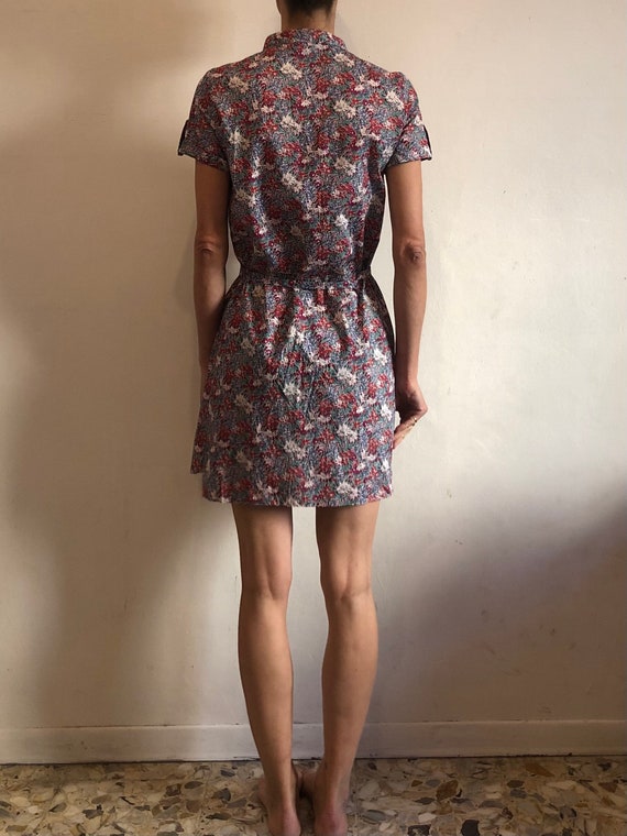 90s Cacharel Liberty Summer Shirt Shift Dress Sum… - image 3