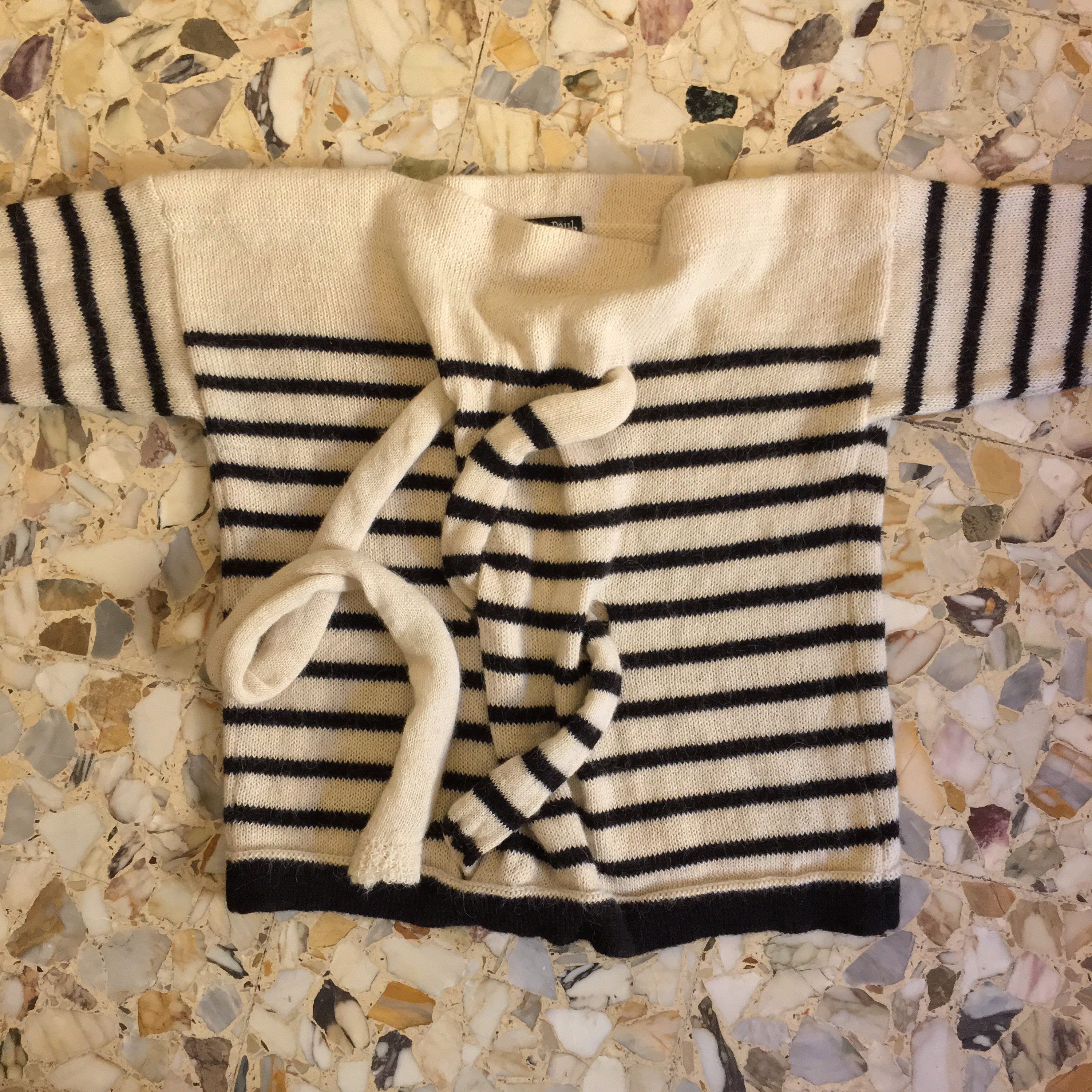 90s Jean Paul Gaultier Alpaca Sailor Stripes Avant Garde Sweater