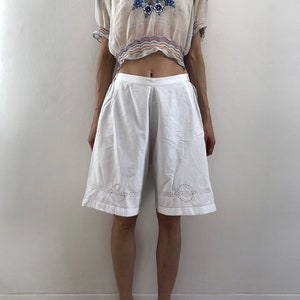 Victorian Bloomers White Cotton With Sweet Hand Embroidery
