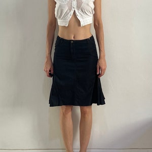 Y2K Plein Sud Raw Denim Pleated Mini Skirt Club Kid Mermaid