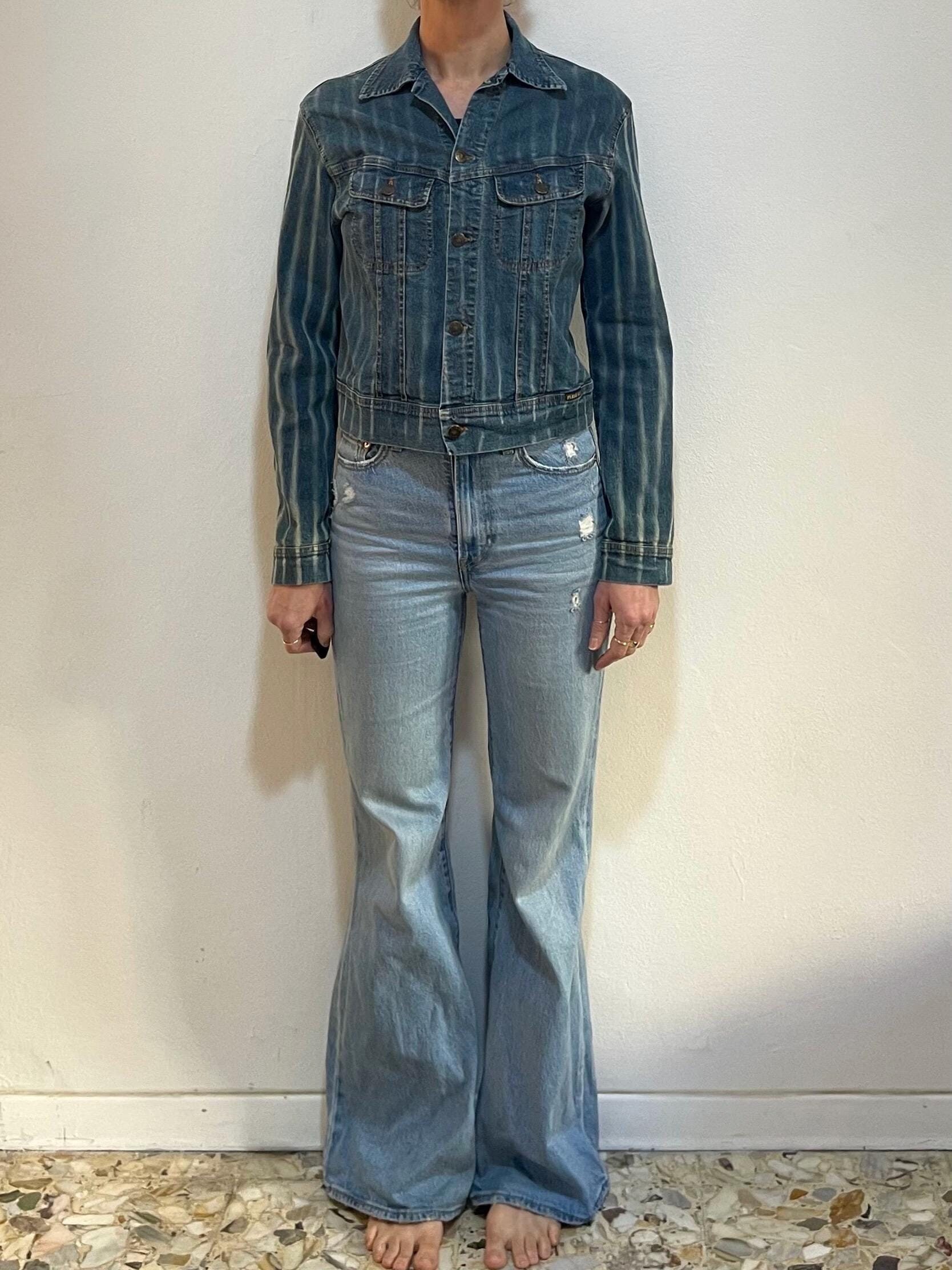 Y2K Plein Sud Stretch Denim Striped Vintage Fitted Jean