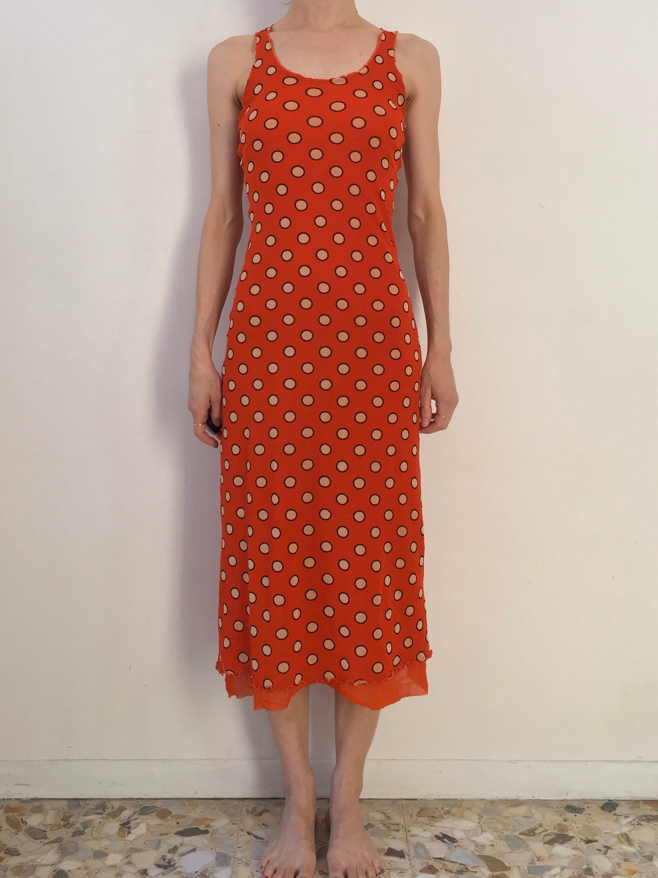 90s Jean Paul Gaultier Polkadot Red 