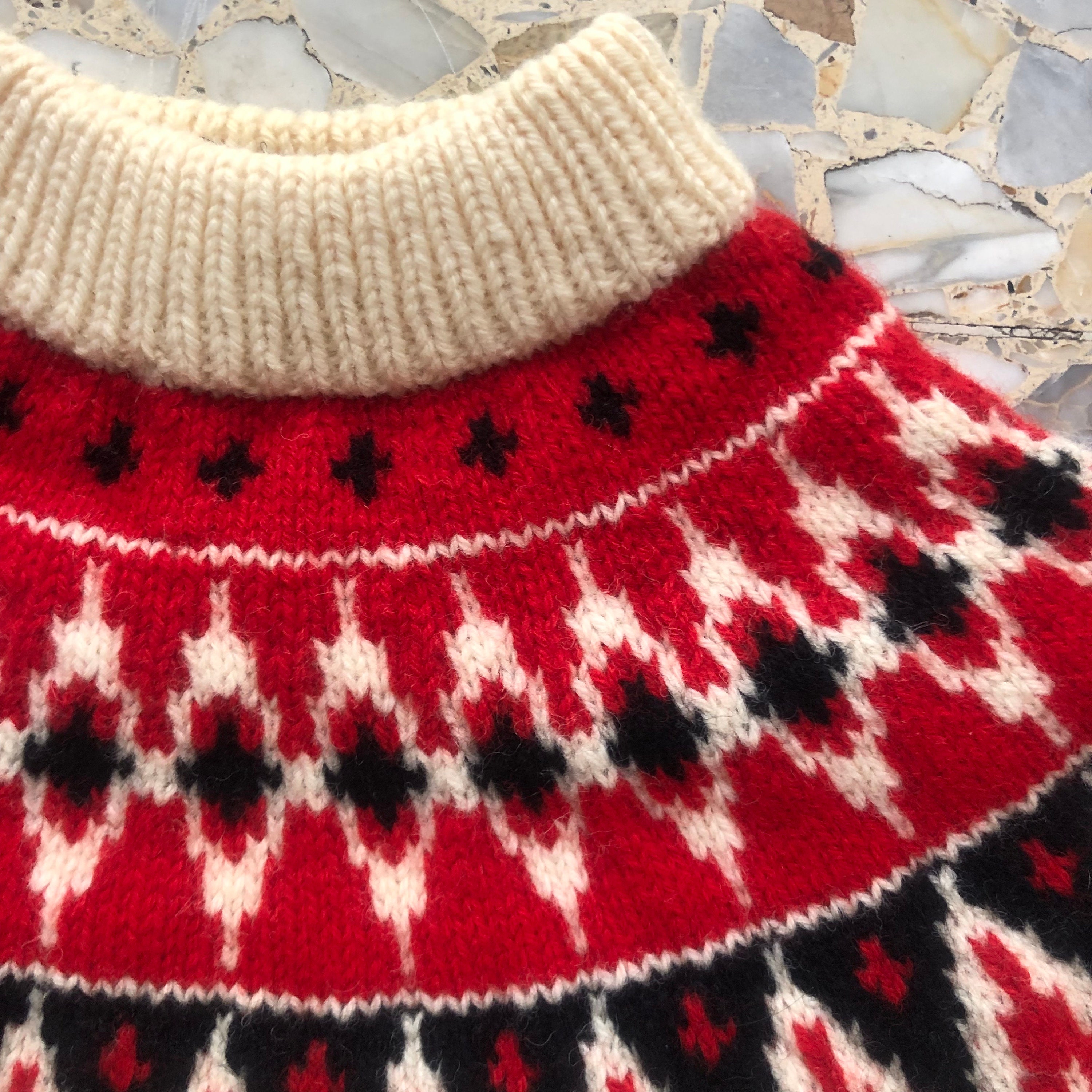 Pull vintage en laine norvégienne par Swix - Pull nordique unisexe - Pull de ski 100 % laine - Pull d'hiver en tricot folklorique traditionnel