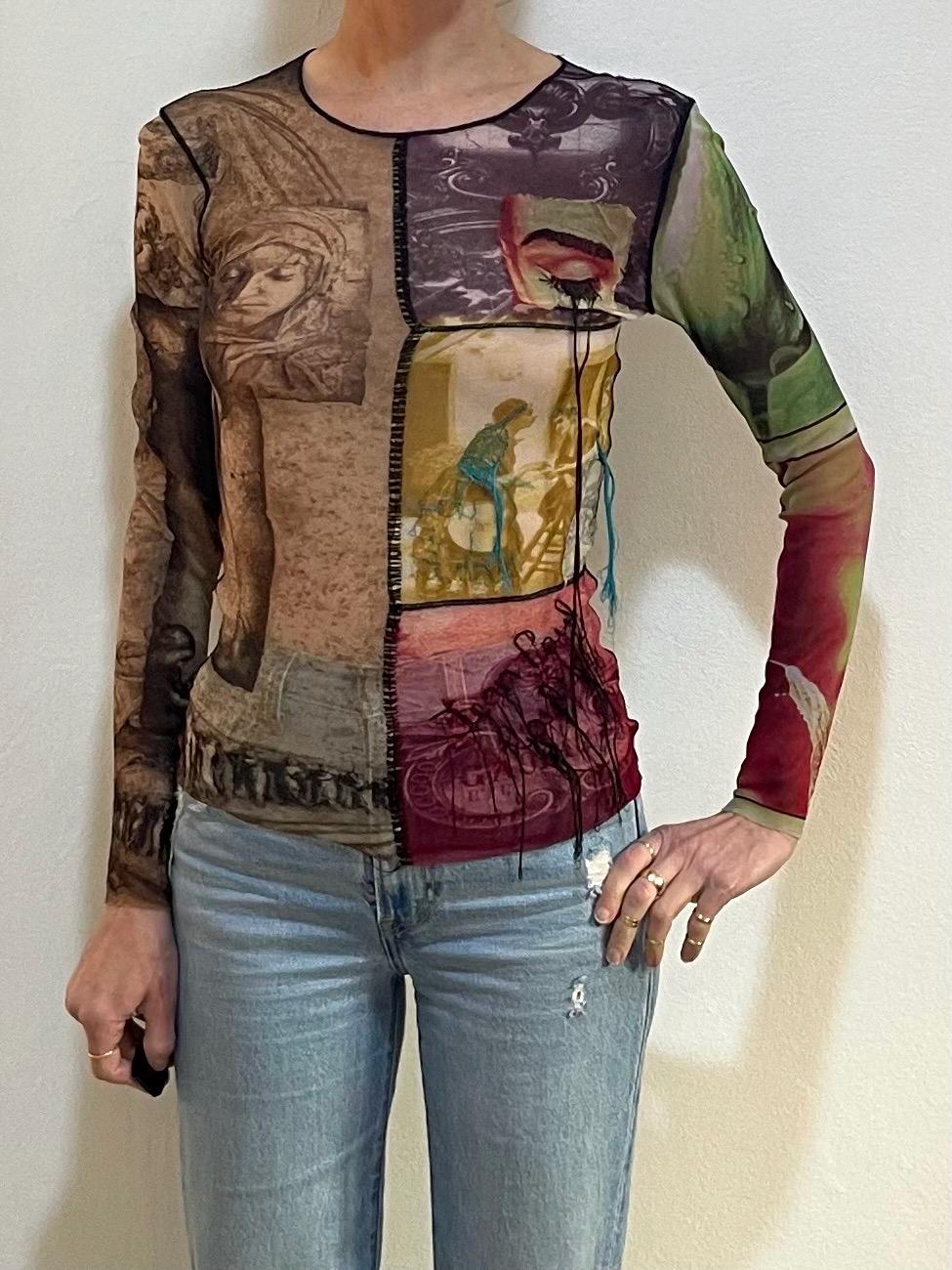 小物 \"Jean Paul GAULTIER\" See-through Stole Jean Paul GAULTIER