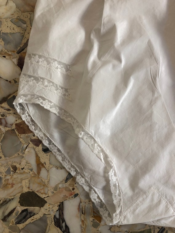 30s White Cotton Bias Cut Tap Panties With Cotton… - image 6