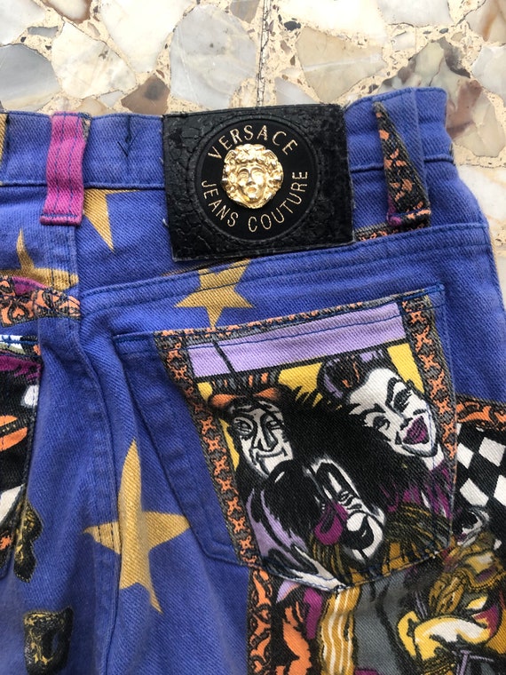 90s Versace Jeans Couture Crazy Clown Circus Super Model 90s Versace Jeans Couture Crazy Clown Circus Super Model