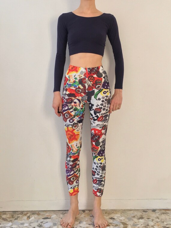 90s Moschino All Over Wild Print Floral Pop Spande