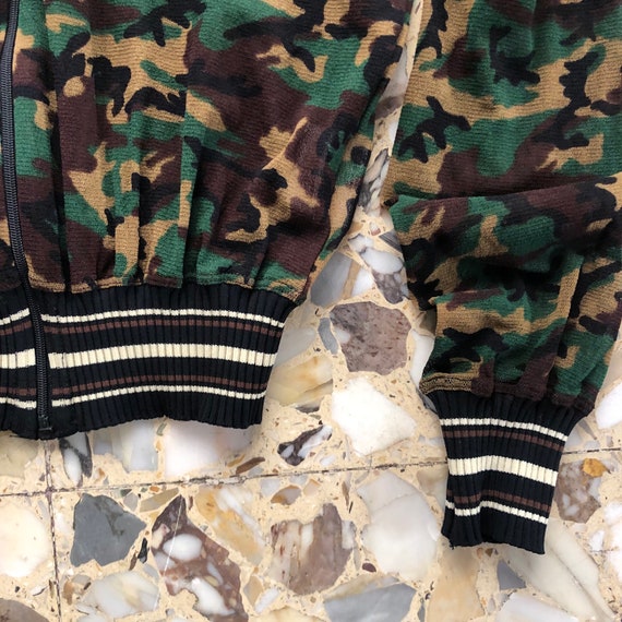 90s Jean Paul Gaultier Camo Camouflage Sheer Mesh… - image 9