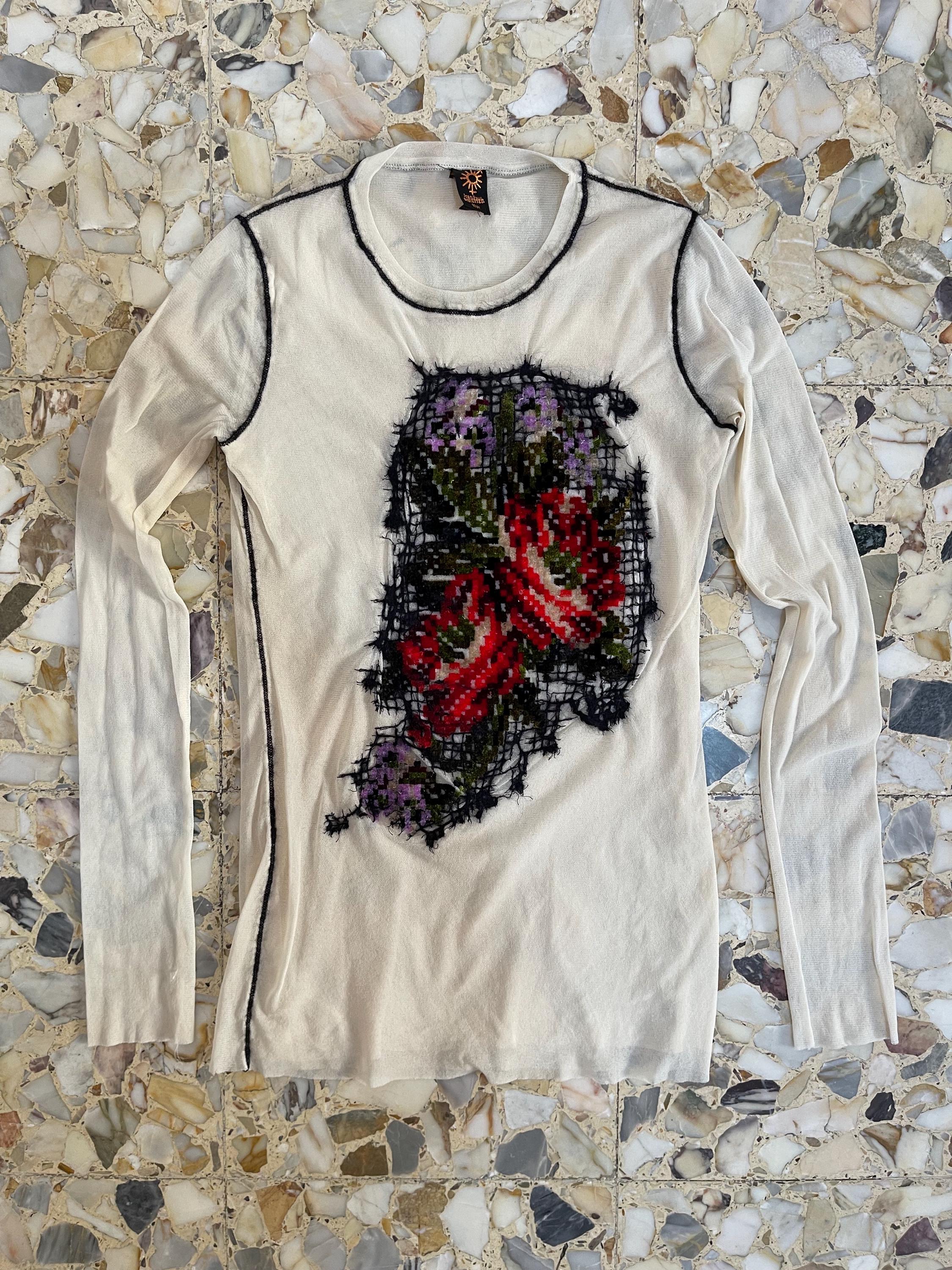 小物 90s Jean Paul Gaultier embroidery tie Vintage Designer Jean Paul Gaultier Accessories