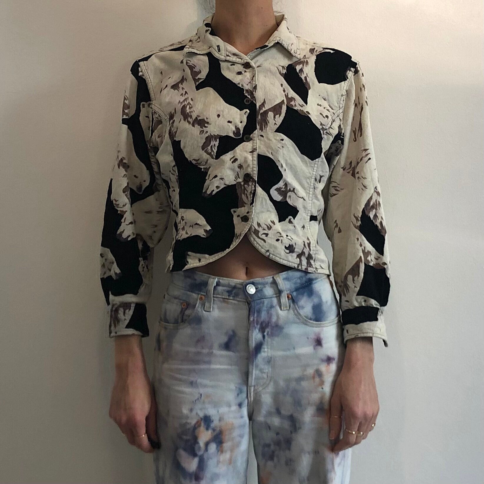 90's Kenzo Jeans Polar Bear Corduroy 