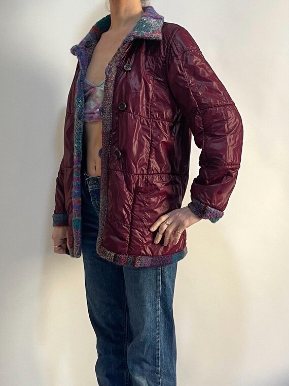 90s Missoni Patchwork Reversible Bomber Jacket Mu… - image 8