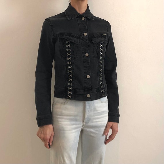 PLEIN SUD JEANS デニムフリンジ ジャケット Y2K ヴィンテージ 2000s Plein Sud Set, Y2k Plein Sud Jeans, Frayed Denim