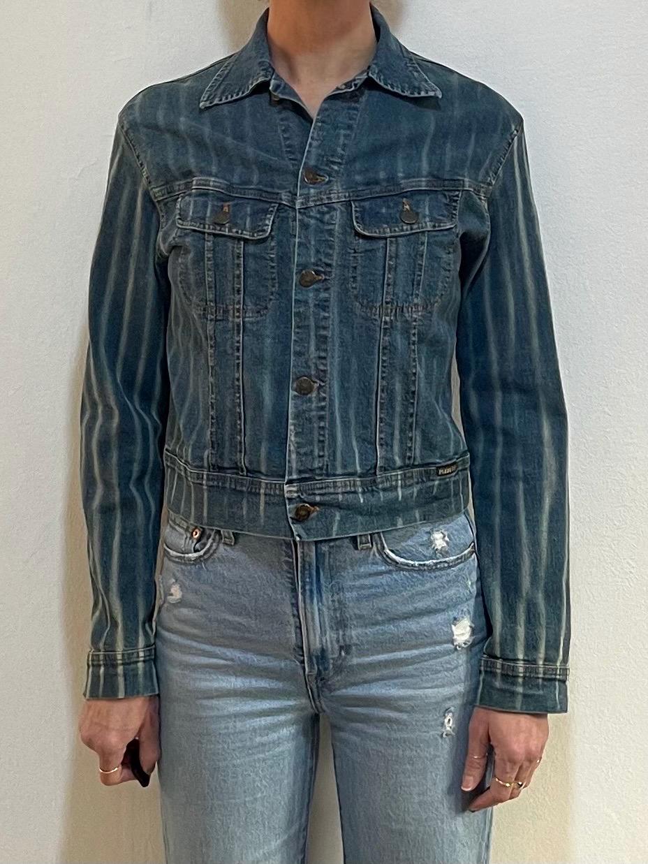 Y2K Plein Sud Stretch Denim Striped Vintage Fitted Jean