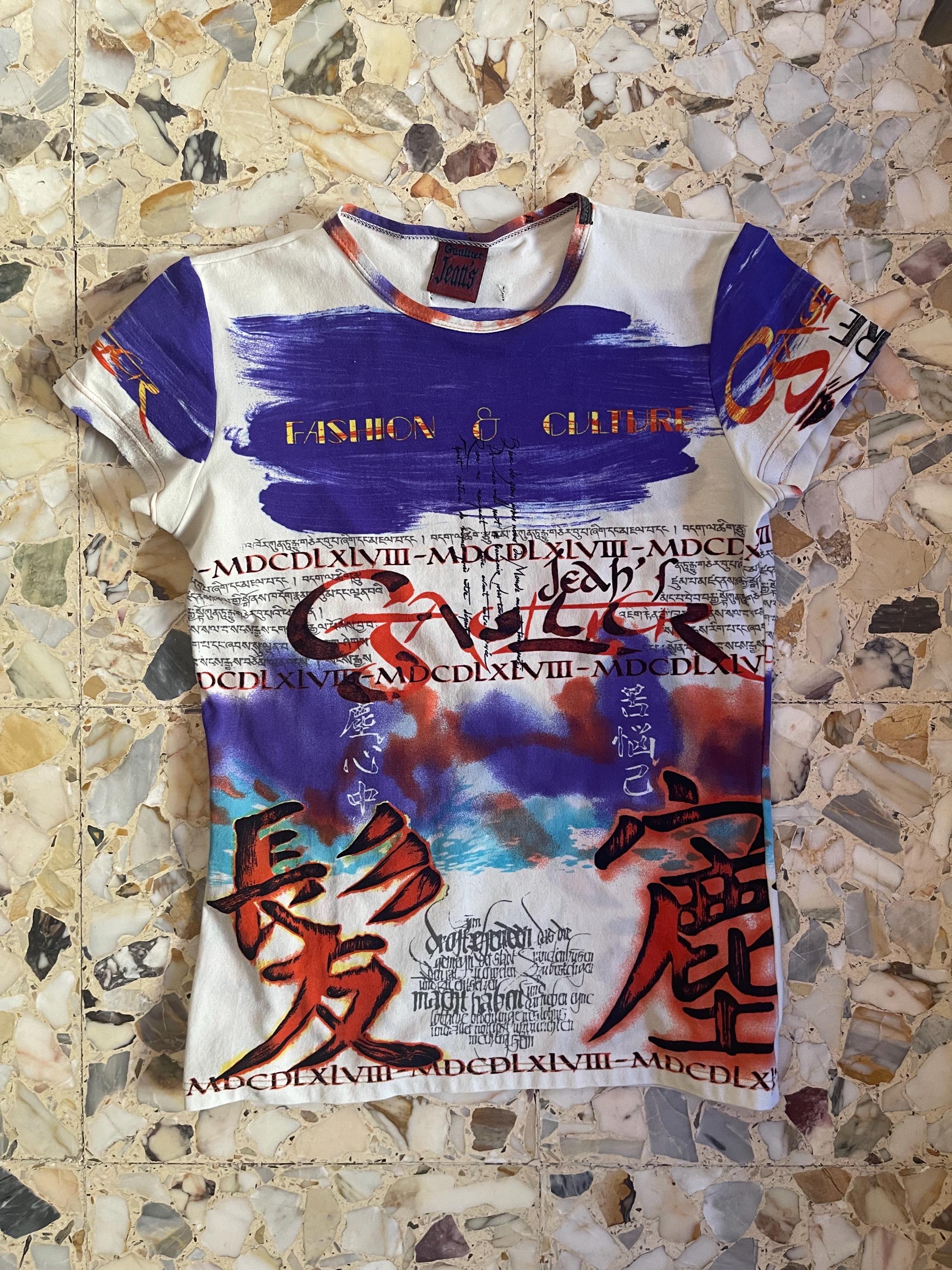 トップス Jean Paul Gaultier Jeans 1990s T-Shirts 90s Jean Paul Gaultier Jeans Club Kid Fashion and Culture Baby T