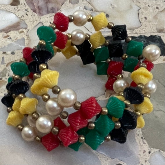 50s Multi Color Wrap Around Bracelet - image 6