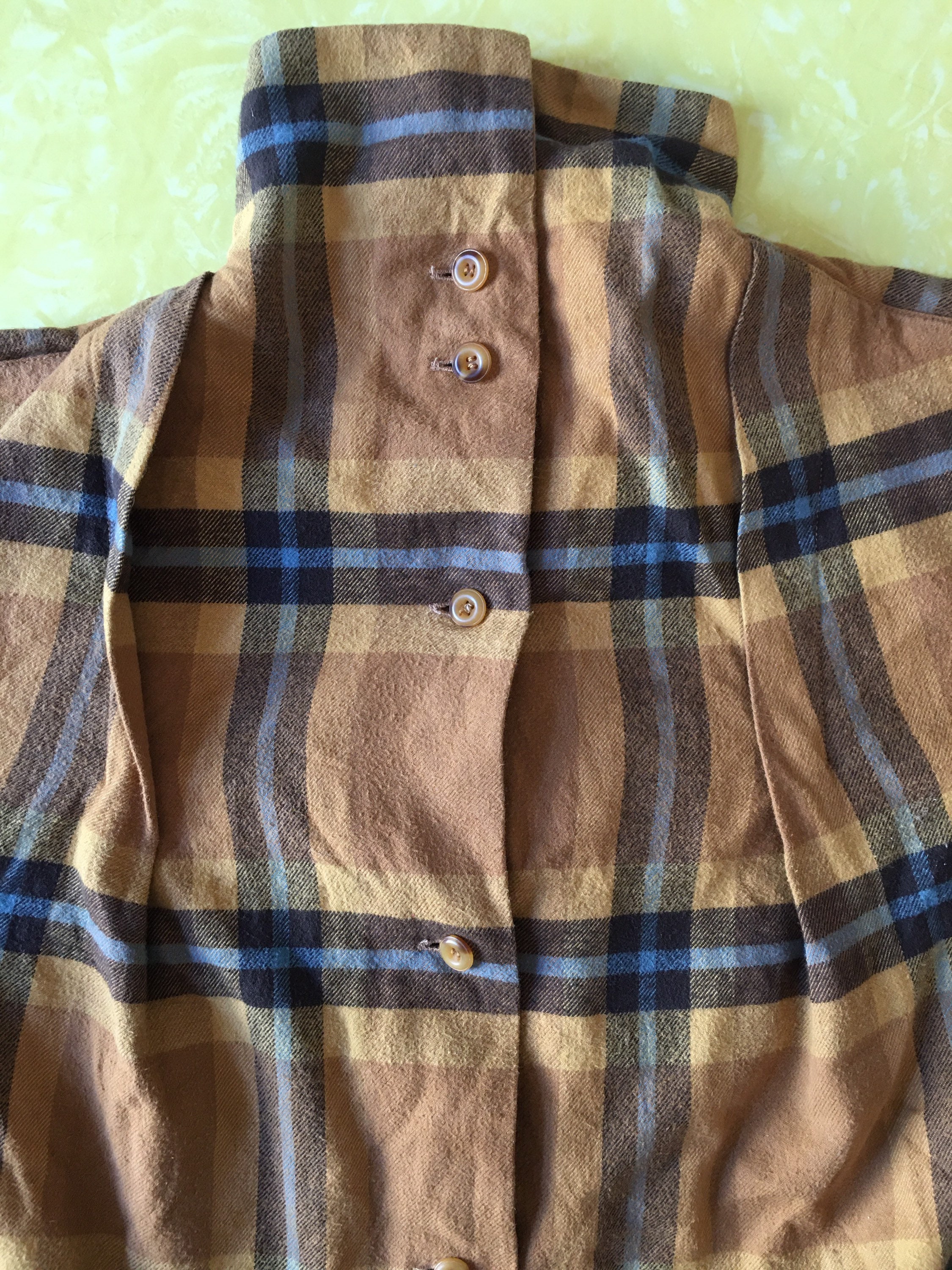 トップス 90s ISSEY MIYAKE over size rayon shirt 90s Issey Miyake Plaid Flannel Cotton Oversize Button up