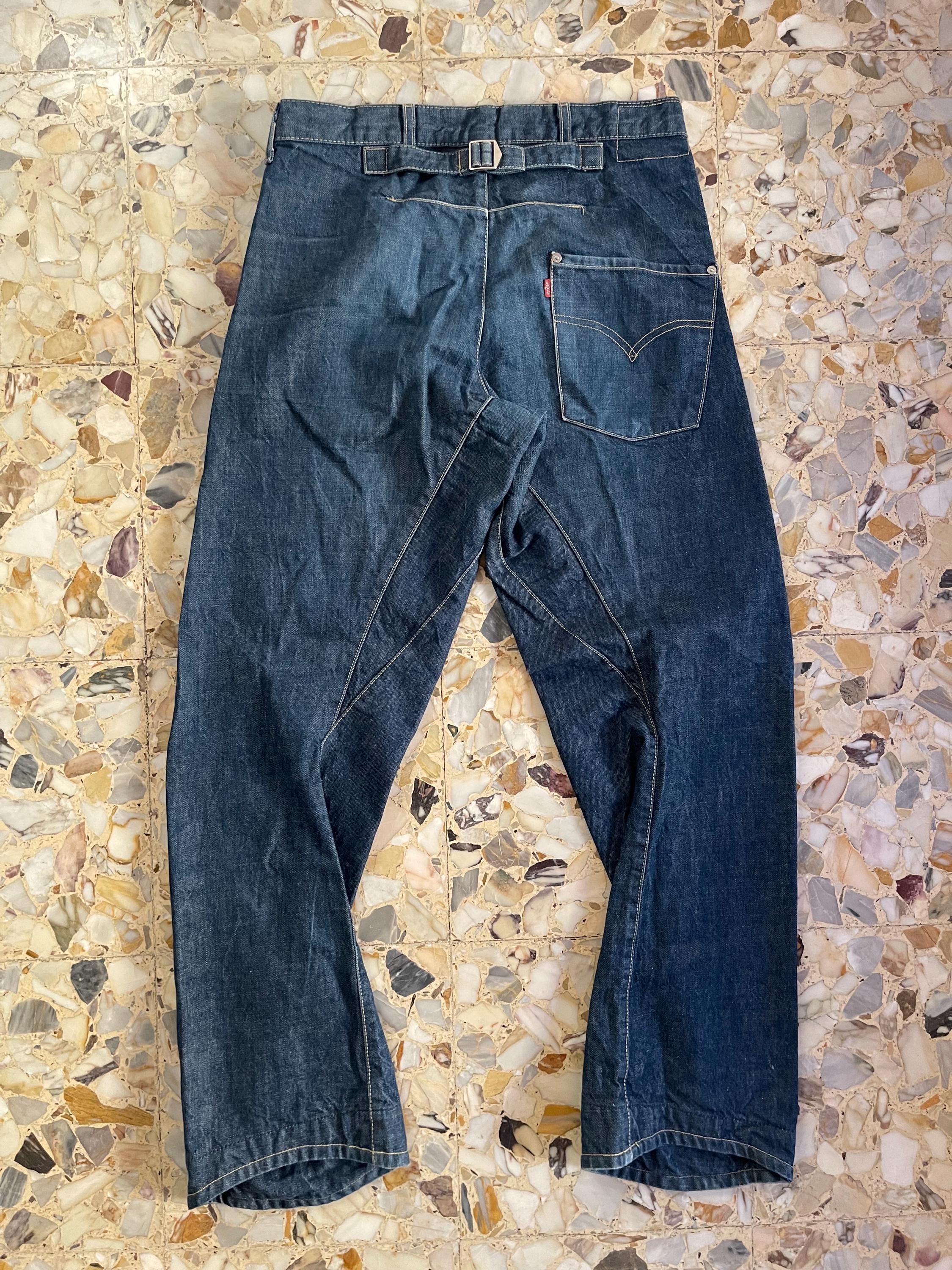 パンツ Levi's ENGINEERED JEANS denim pants y2k Y2K Levis Engineered Jeans Twisted Seams Buckle Back Barrel Leg