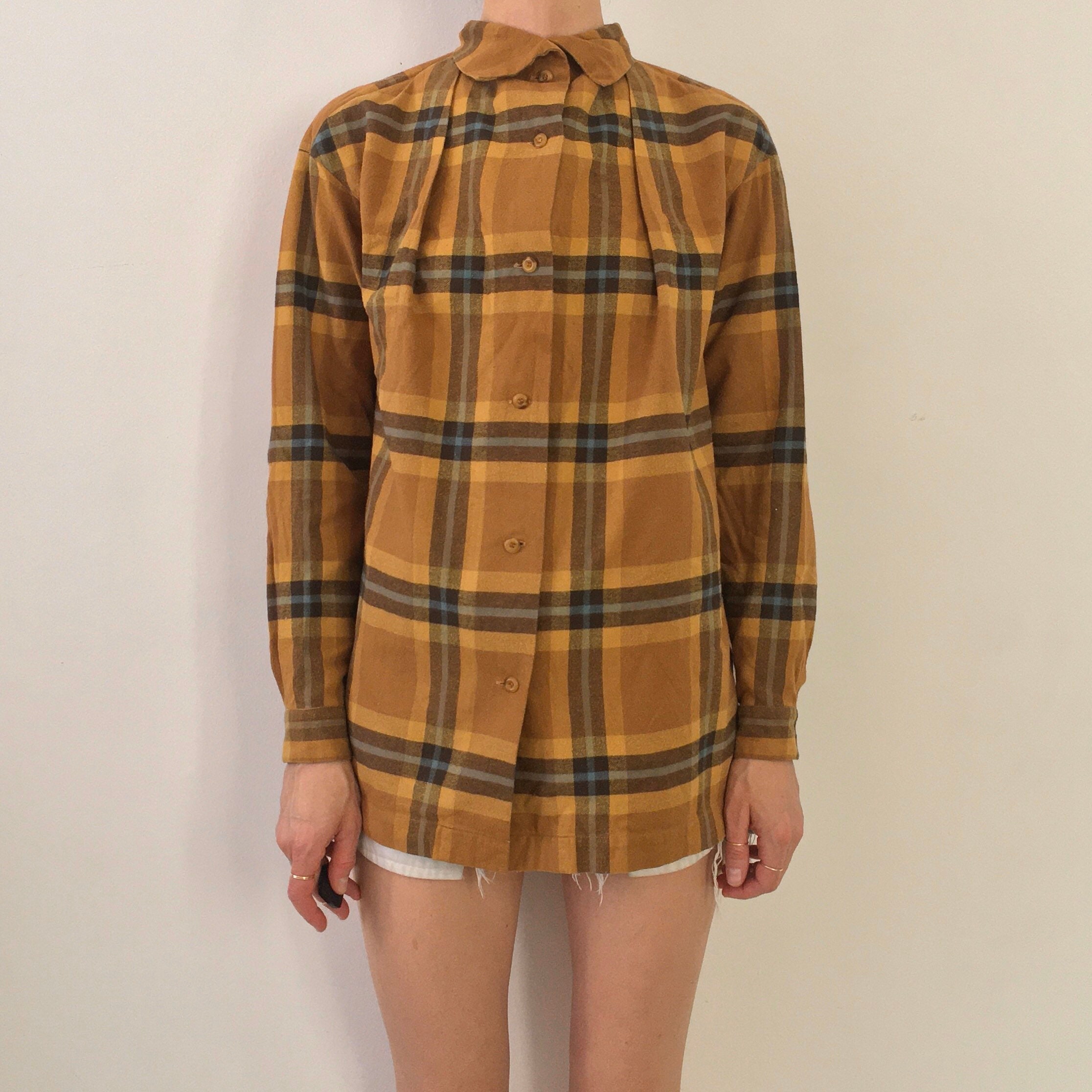 ss1992 Issey Miyake Earth Tone Boxy Cut Brutalist Rayon