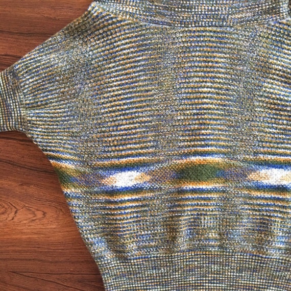 90s Missoni wool maxi cowl turtleneck psychedelic… - image 8