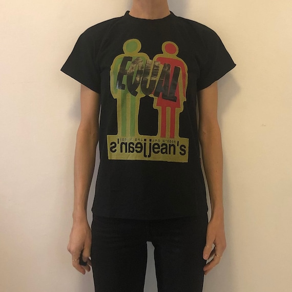 90s Jean Paul Gaultier Equal Cotton T Shirt Club Kid Collection