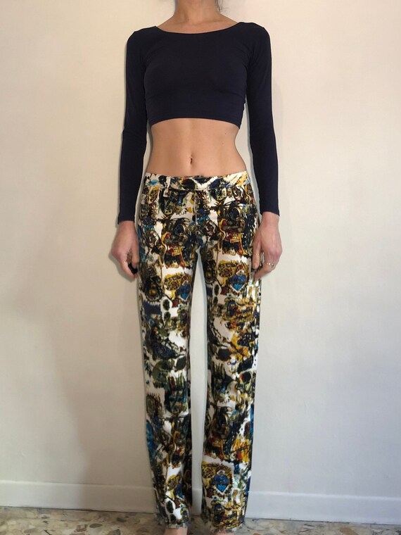 90s Jean Paul Gaultier Jeans Basquiat Club Kid Cyber Punk - Etsy
