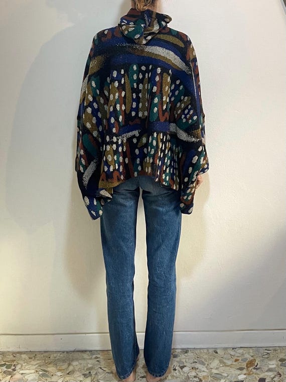 80s Missoni Oversize Wool Zip up Hooded Jacket Geometric Print - Etsy