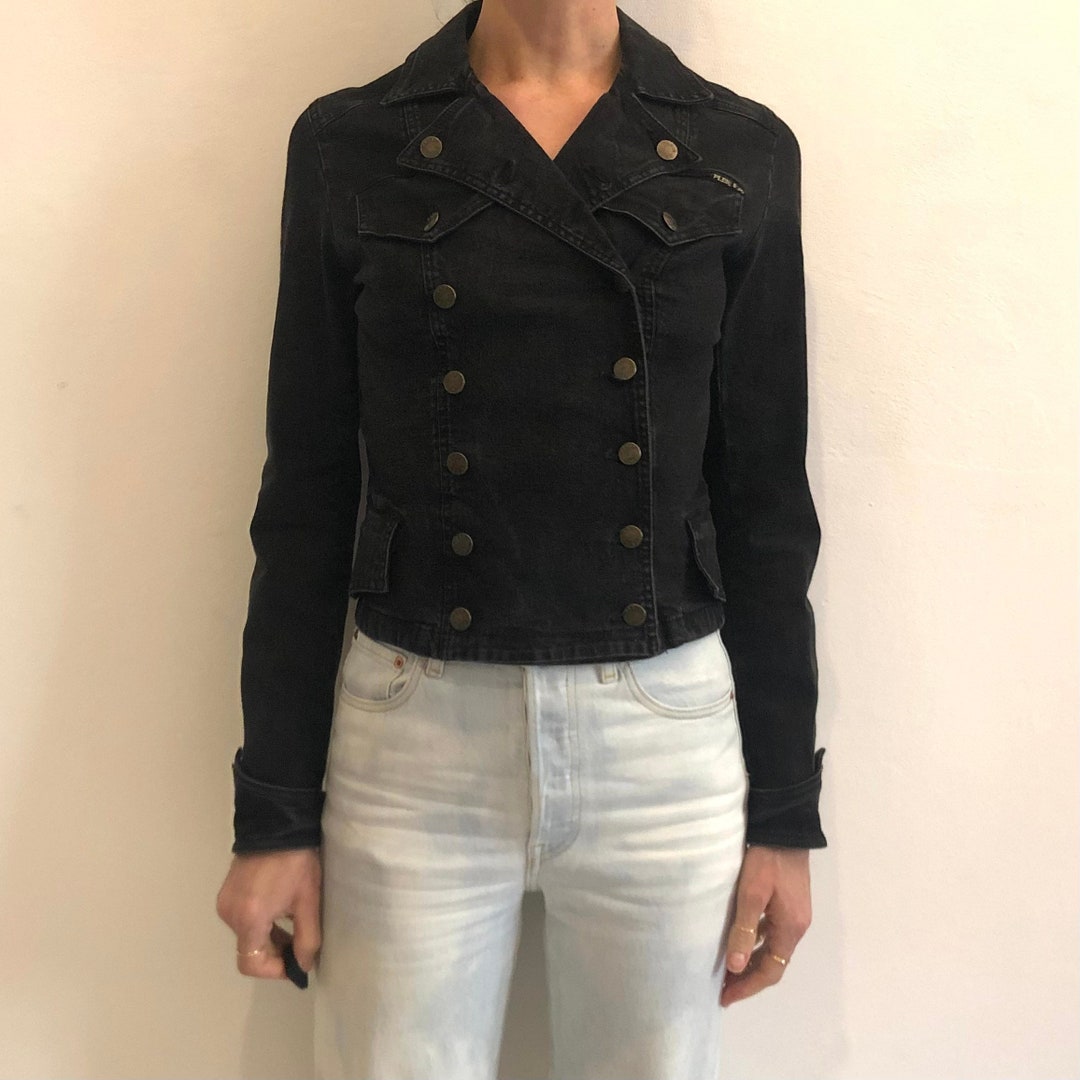 PLEIN SUD JEANS デニムフリンジ ジャケット Y2K ヴィンテージ 2000s Plein Sud Set, Y2k Plein Sud Jeans, Frayed Denim