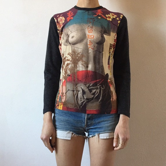 90s Jean Paul Gaultier Nude Torso Asian Club Kid C