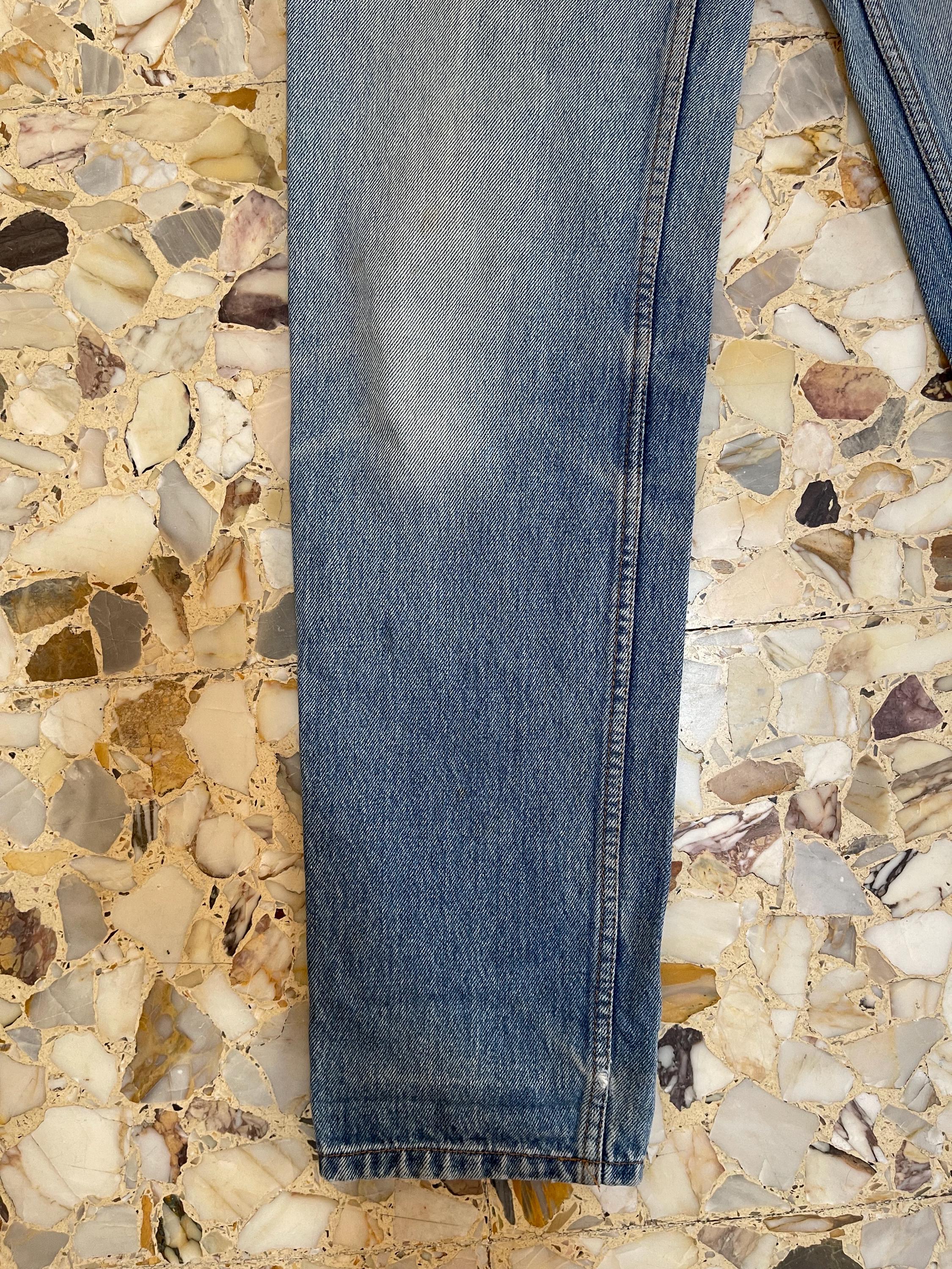 1985 Levis 603 Jeans Faded Cotton Denim With Tapered Leg (29/34 