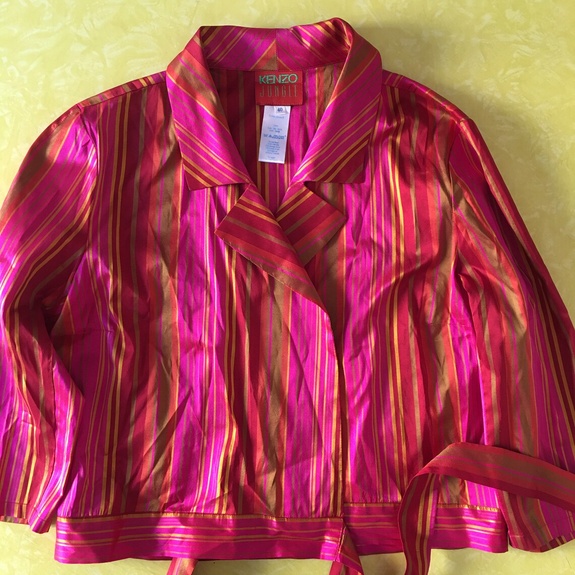 Silk taffeta wrap blouse in petrol main image 0