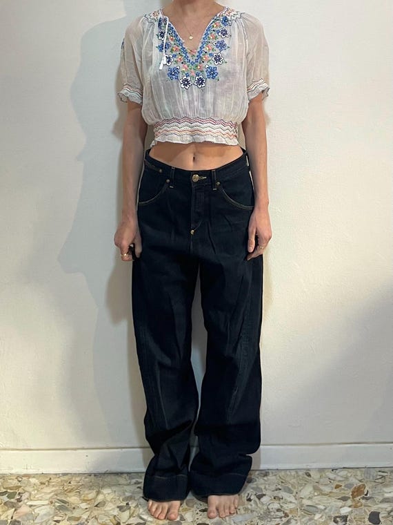 Y2K Levis Engineered Jeans Twisted Seams Barrel Leg With Buckle