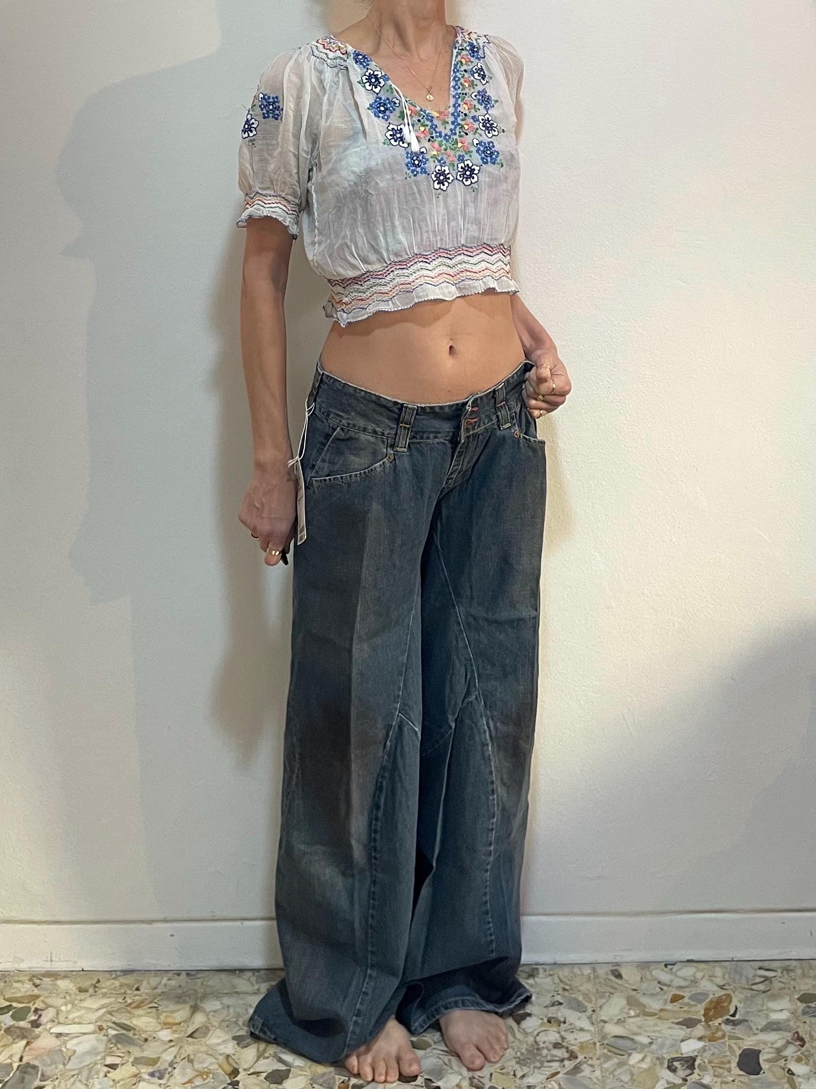 Y2K Levis Red Engineered Jeans NWT Twisted Seams Wide Flare Leg
