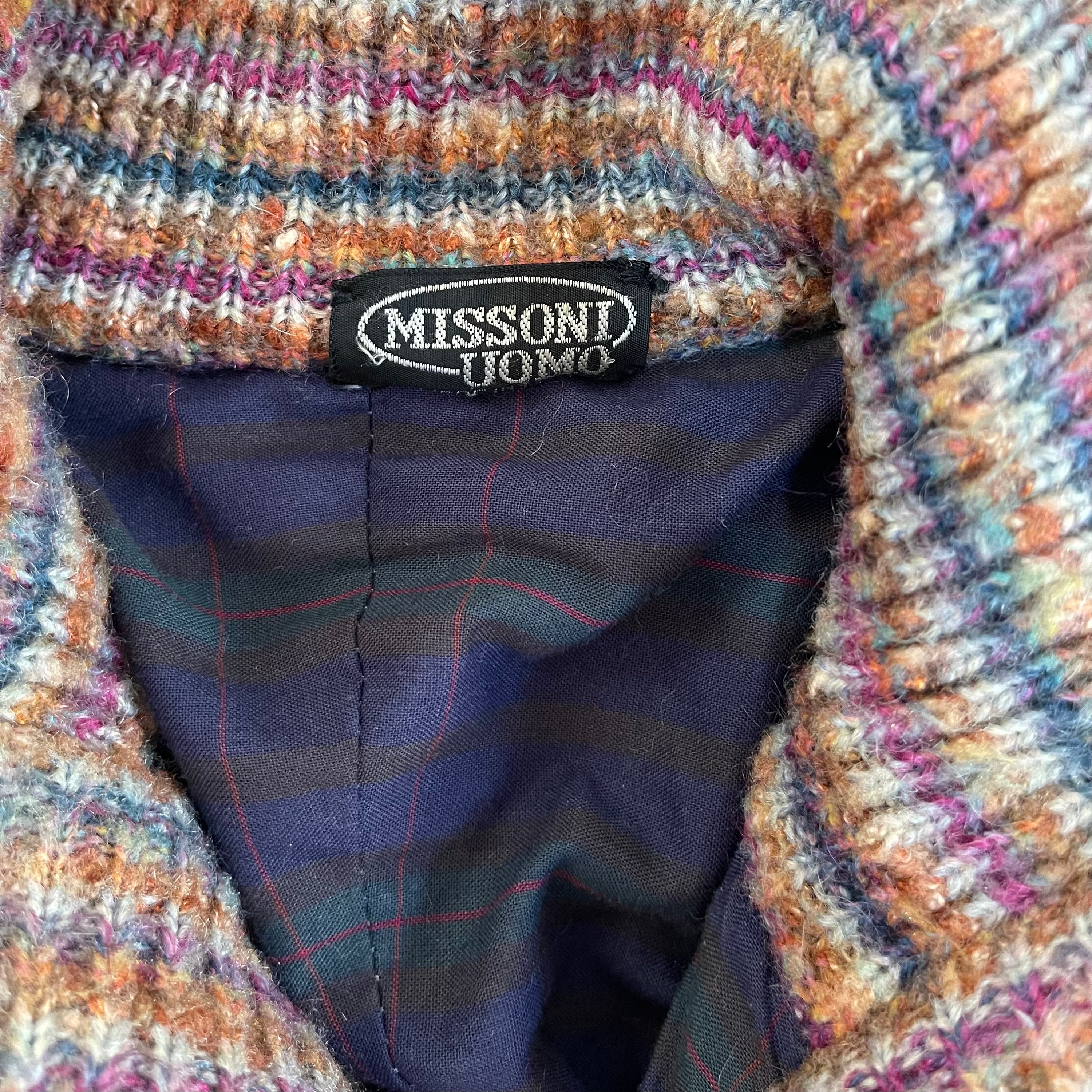 90s Missoni Patchwork Bomber Jacket Multi Color Amazing