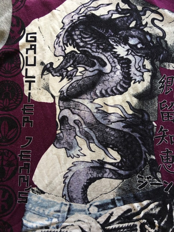90s Jean Paul Gaultier Jeans Nude Torso Dragon Tattoo Club 90s Jean Paul Gaultier Jeans Nude Torso Dragon Tattoo Club