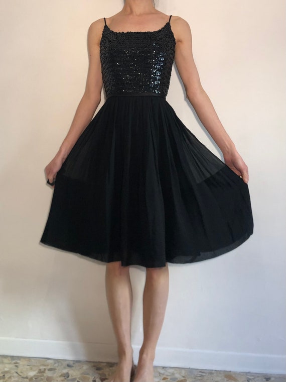 little black dress chiffon Rebecca Taylor Ruffle Silk Chiffon Dress