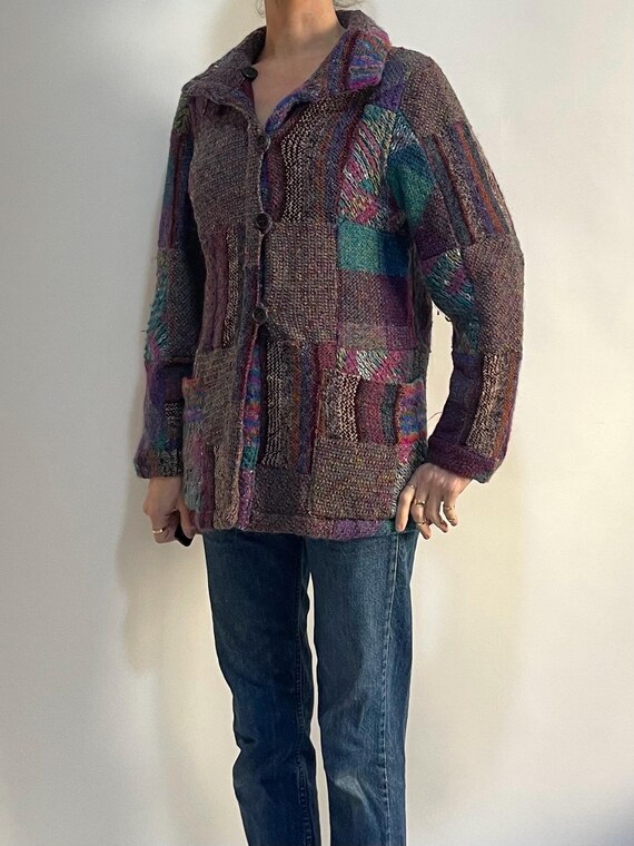 90s Missoni Patchwork Reversible Bomber Jacket Mu… - image 5