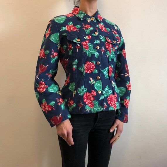 90s Kenzo Jeans Flower Fairies Dancing Ladies Art School